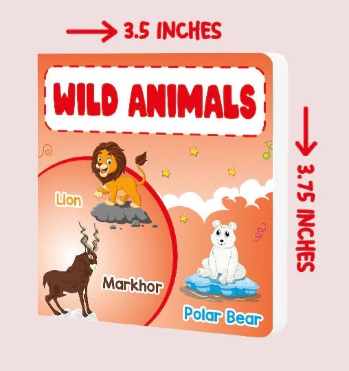 BOARD BOOK WILD ANIMALS
